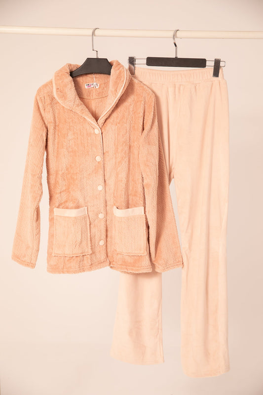 Buttons velvet pajama 9081