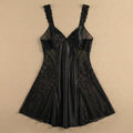 Dare to Dream Satin Short Dress - Black 1001