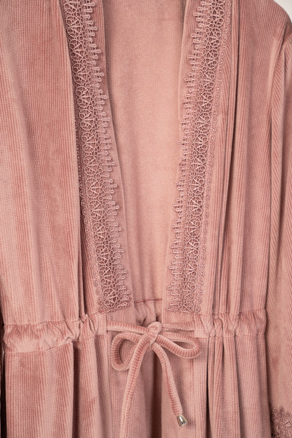 9199 Long dress & Robe Set