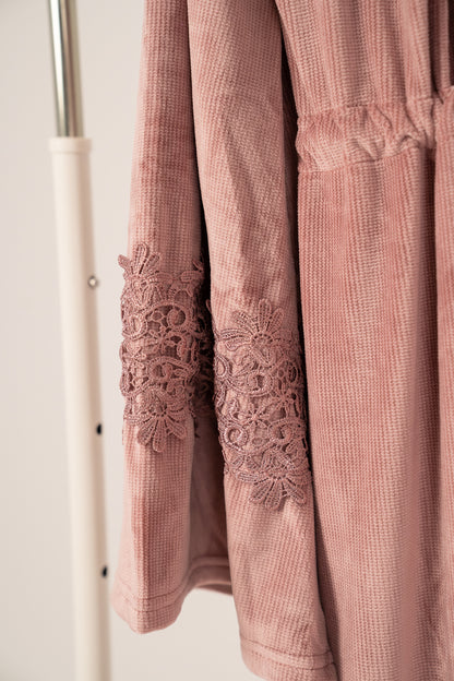 9199 Long dress & Robe Set