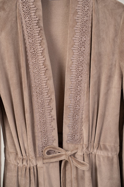 9199 Long dress & Robe Set