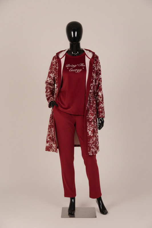 Pajama Velvet 3 Pc 9191