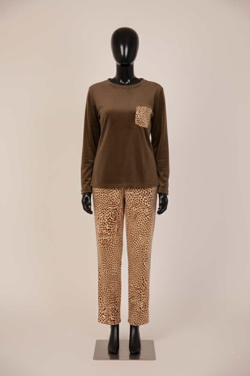 Tiger Velvet Pajama 112