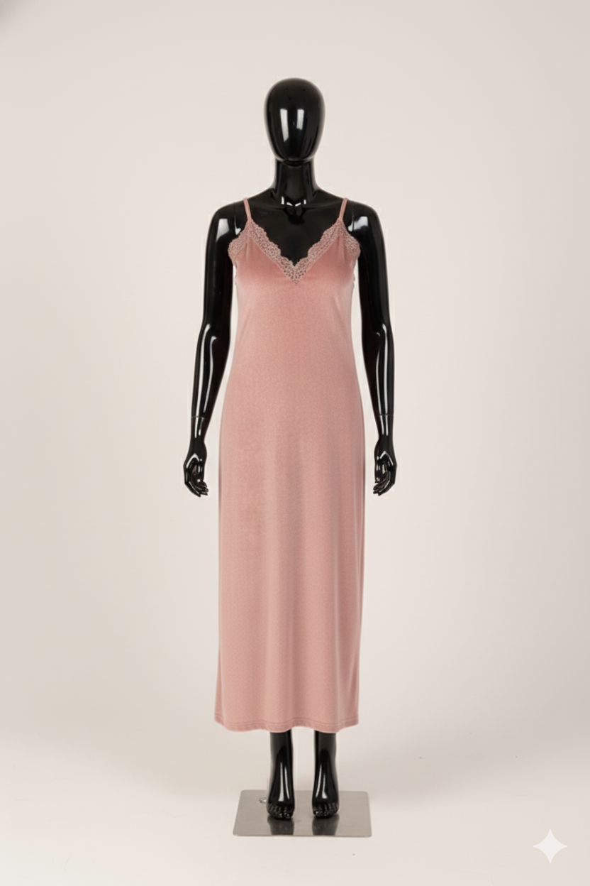 9199 Long dress & Robe Set