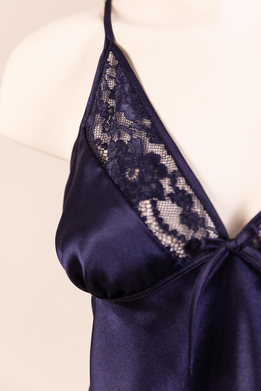 Satin Rose Lace-Trim Cami & Flutter Short Set