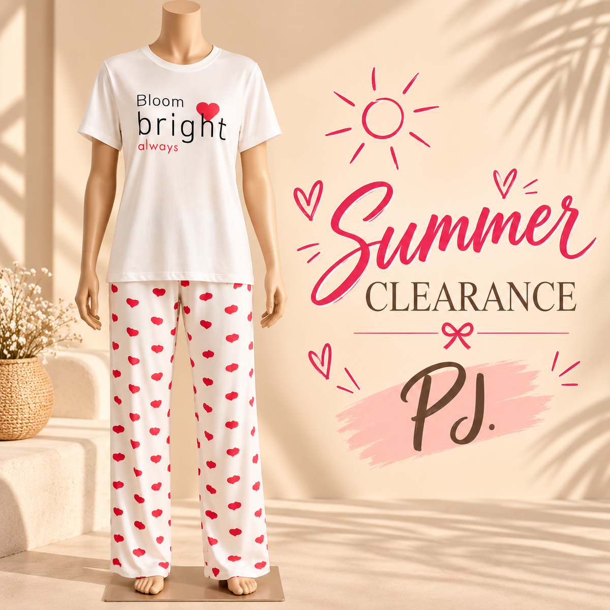 Cotton pajamas Bloom Bright Always 3008