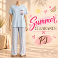 Sweet Summer Pajama Set With playful watermelon Bottoms 845