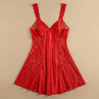 Dare to Dream Satin Short Dress - Red 1001