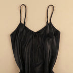 Midnight Kiss Satin Short Dress - Black 213