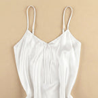 Midnight Kiss Satin Short Dress - White 213