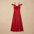 Ruby Desire Red Long Satin Dress 1877