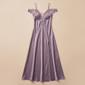 Lavender Muse Long Satin Dress