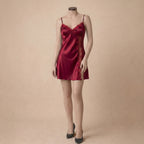 Ruby Lace Satin Short Dress