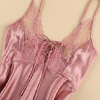 BabyDoll Satin Short Dress - Cashmere 1821